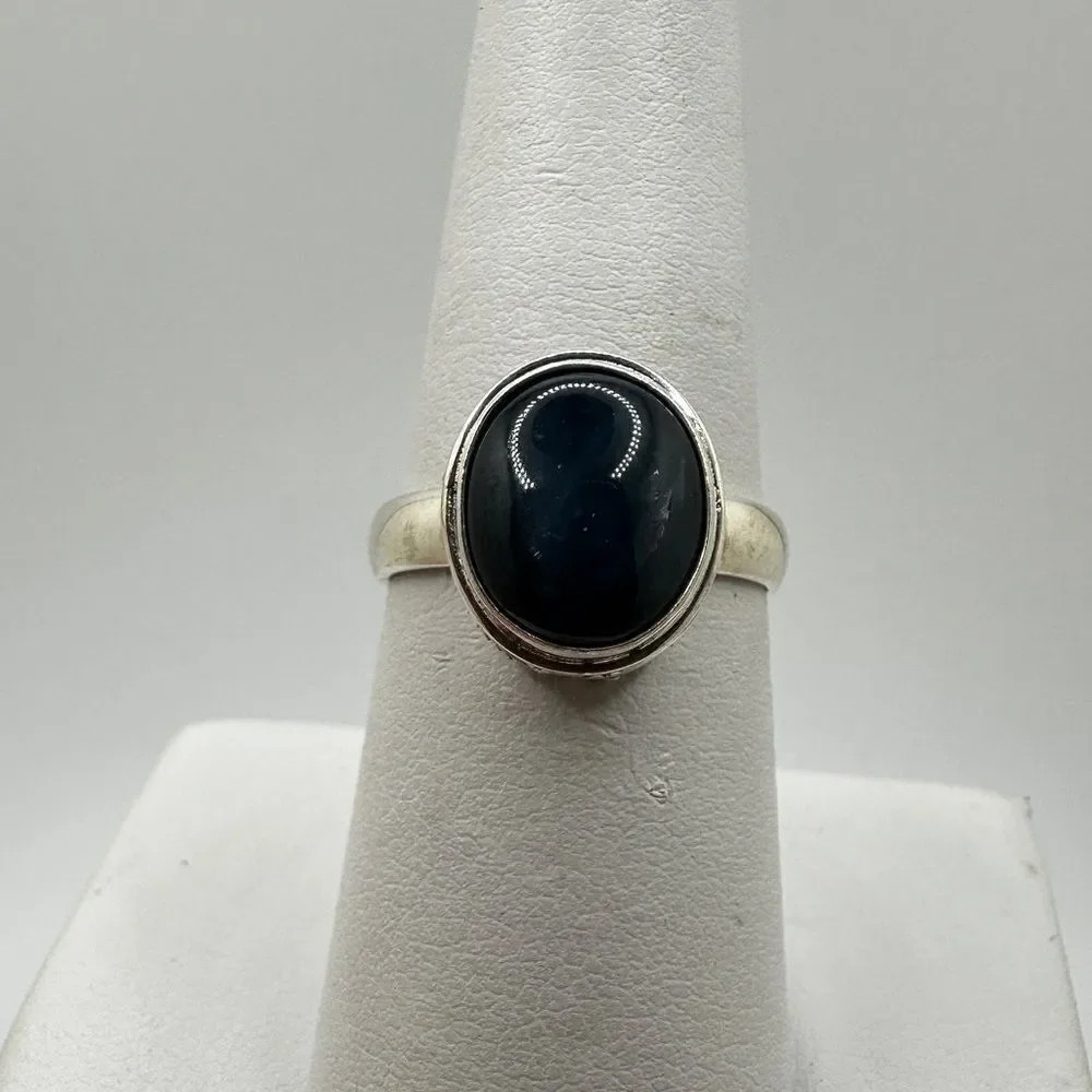 NWT 3.5ct Star Sapphire ring in Bali‎ Sterling Silver!